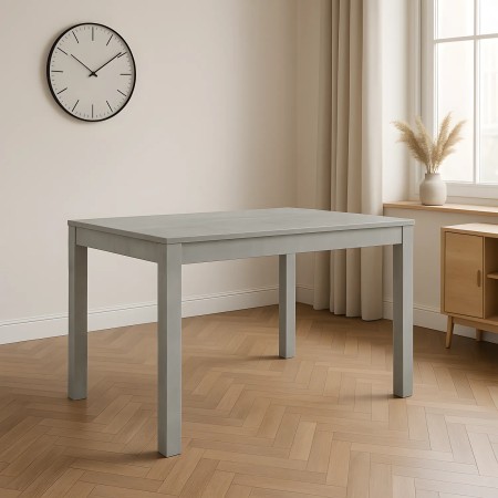 Tavolo da Pranzo Estensibile 120x80 cm Finitura Cemento