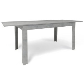 Tavolo da Pranzo Allungabile 140x80 cm Finitura in Cemento 2