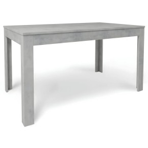 Tavolo da Pranzo Allungabile 140x80 cm Finitura in Cemento