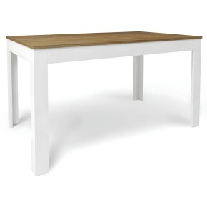 Tavolo Allungabile 140x80 cm Noce e Bianco