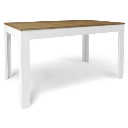 Tavolo Allungabile 140x80 cm Noce e Bianco