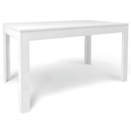 Tavolo Estensibile da Pranzo 140x80 cm Bianco Moderno