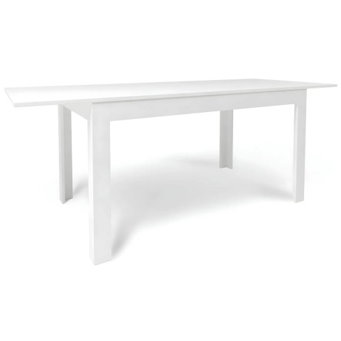 Tavolo Estensibile da Pranzo 140x80 cm Bianco Moderno