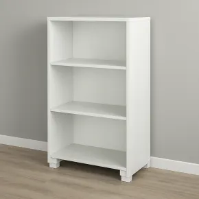 Libreria a Giorno 70x29x118 cm Bianca con Ripiani Regolabili 2