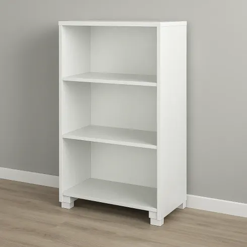 Libreria a Giorno 70x29x118 cm Bianca con Ripiani Regolabili