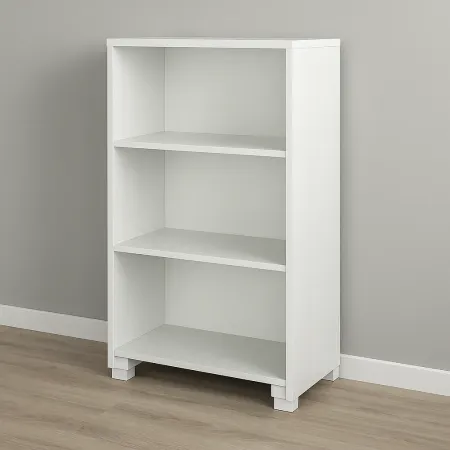 Libreria a Giorno 70x29x118 cm Bianca con Ripiani Regolabili