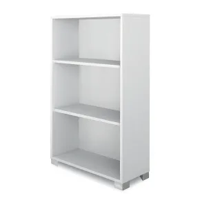 Libreria a Giorno 70x29x118 cm Bianca con Ripiani Regolabili