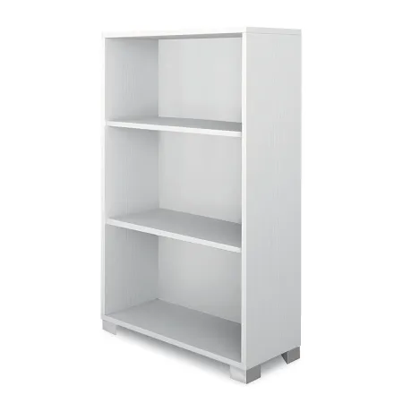 Libreria a Giorno 70x29x118 cm Bianca con Ripiani Regolabili