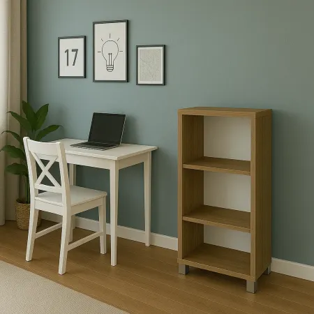 Libreria a Giorno 70x29x118 cm Noce con Ripiani Regolabili
