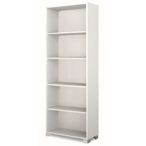 Libreria Moderna 70x29x190 cm Bianca con Ripiani Regolabili