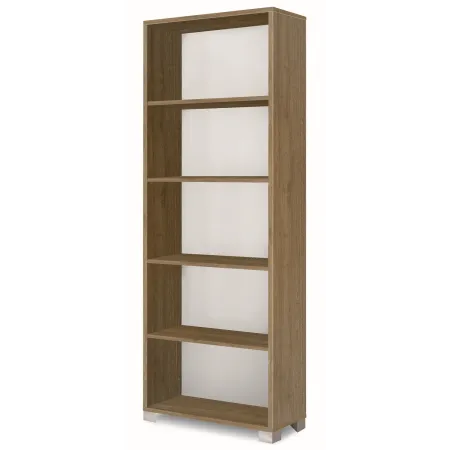 Libreria Moderna 70x29x190 cm Noce con Ripiani Regolabili