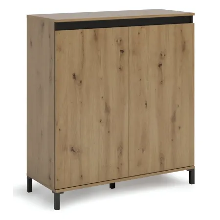Credenza Soggiorno 2 Ante 100x110 cm Finitura in Rovere
