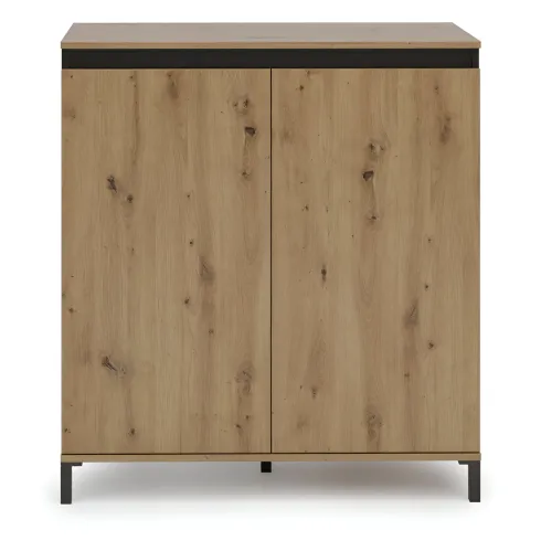 Credenza Soggiorno 2 Ante 100x110 cm Finitura in Rovere