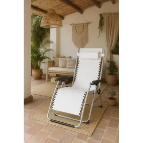 2 Sedie Sdraio da Balcone Esterno colore Ecru | BricoShop24 2