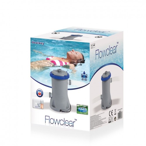 Pompa Filtro Cartuccia 2006 lt/ora Piscina Filtraggio Depuratore Acqua Bestway 