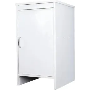 Mobile Lavanderia 46,5x49x84 cm PVC 1 Anta Bianco Salvaspazio
