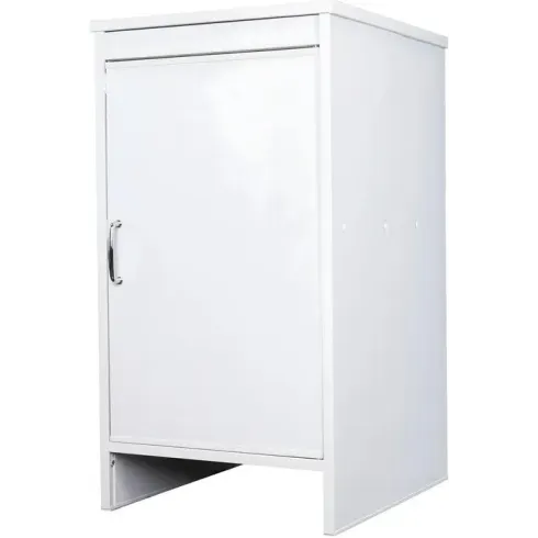 Mobile Lavanderia 46,5x49x84 cm PVC 1 Anta Bianco Salvaspazio