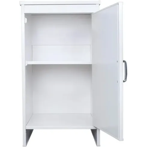 Mobile Lavanderia 46,5x49x84 cm PVC 1 Anta Bianco Salvaspazio
