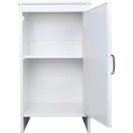 Mobile Lavanderia 46,5x49x84 cm PVC 1 Anta Bianco Salvaspazio