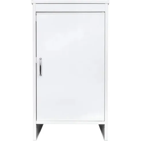 Mobile Lavanderia 46,5x49x84 cm PVC 1 Anta Bianco Salvaspazio