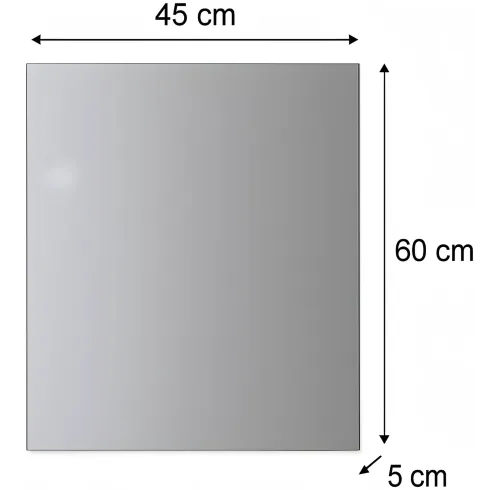 Specchio da Bagno 45x60 cm a Filo Lucido Reversibile