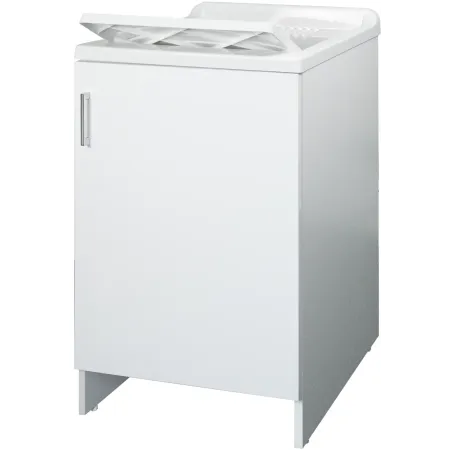 Lavatoio Bianco 1 Anta 45x50x85 cm Vasca PP e Asse in Resina