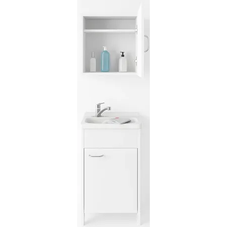 Mobile Lavatoio 45x50x85 cm con Pensile 45x34x52 cm 1 Anta