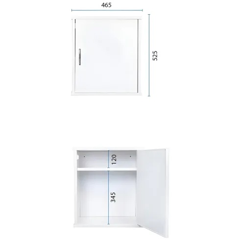 Mobile Lavatoio 45x50x85 cm con Pensile 45x34x52 cm 1 Anta