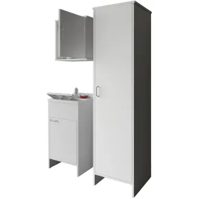 Mobile Lavatoio 45x50x85 Pensile 45x34x52 Colonna 45x50x182 cm