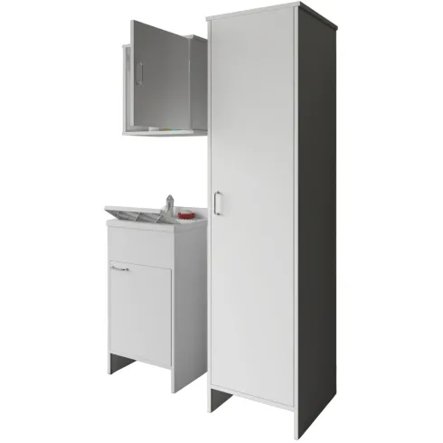Mobile Lavatoio 45x50x85 Pensile 45x34x52 Colonna 45x50x182 cm