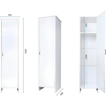 Mobile Lavatoio 2 Ante 60x50x85 Pensile 60x34x52 Colonna 45x50x182 cm