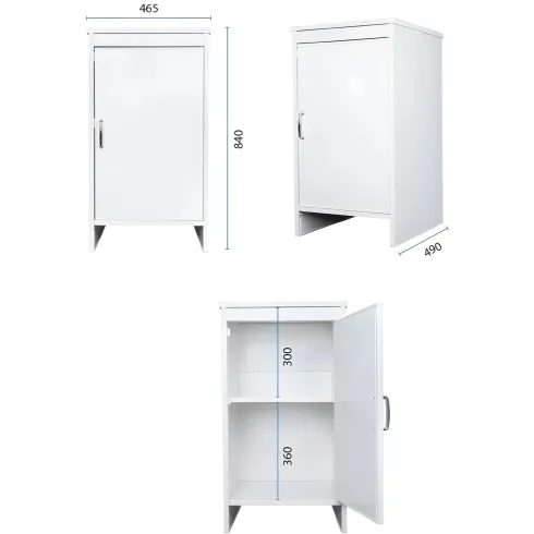 Mobile Lavatoio 45x50x85 con Colonna 45x50x182 e Specchio 45x60