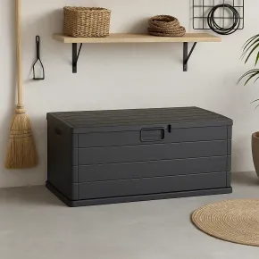 Contenitore Baule 340L 119x59x57 cm in Plastica con Maniglie Integrate 2