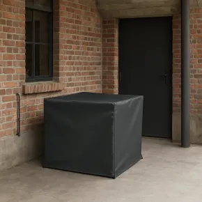 Copertura Condizionatore 95x46x89 cm Poliestere Nero Impermeabile 2