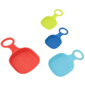 Piattello Neve Bambini 53x34,5 cm con Manico Centrale in Plastica Colorata