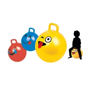 Palla Cavalcabile Rimbalzante 55 cm per Bambini con Maniglia Interno Esterno