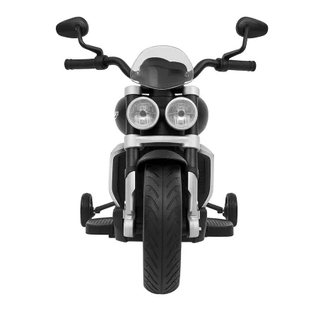 Moto Elettrica Bambini Triumph Nera 105x49x57,5 cm 12V Luci e Musica