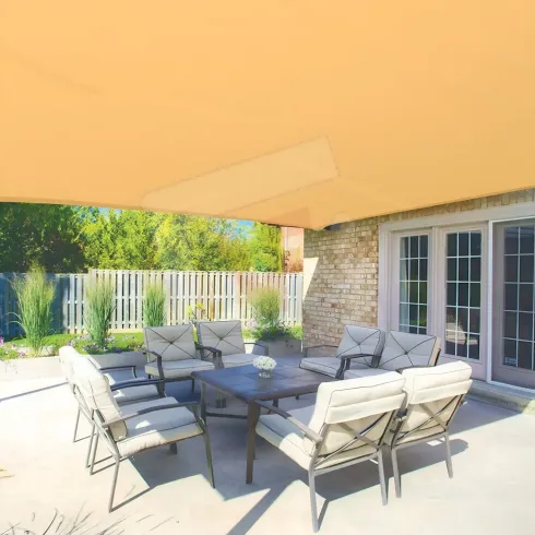 Rete Ombreggiante Beige Rotolo 100x1 m Polietilene HD con Asole