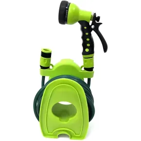 Avvolgitubo Balcony Mini 10 m in PP Verde con Pistola Multifunzione