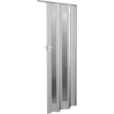Porta a Soffietto Royal Bianco 85x214H cm Inserti PS Motivo ad Onda