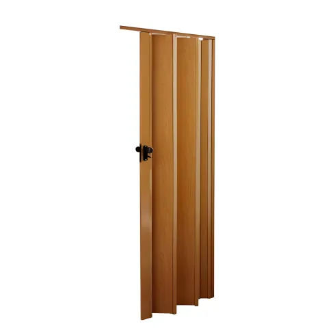 Porta a Soffietto Deluxe Noce 85x214H cm in PVC Pannello Doppio