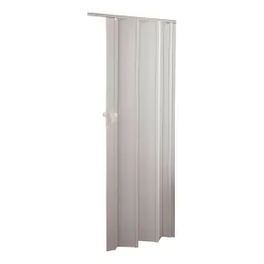Porta a Soffietto Deluxe Bianca 85x214H cm in PVC Pannello Doppio