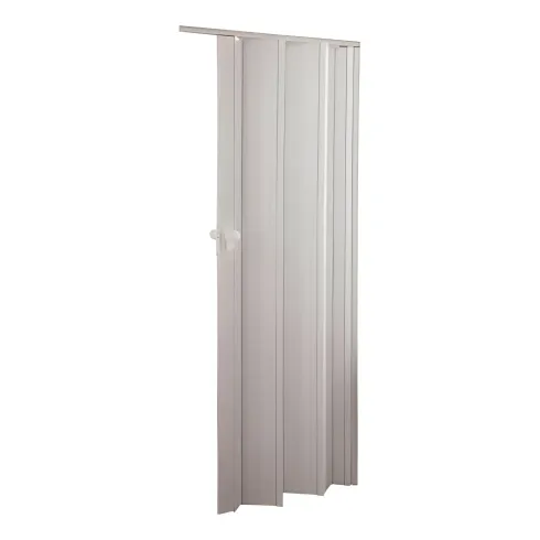 Porta a Soffietto Deluxe Bianca 85x214H cm in PVC Pannello Doppio