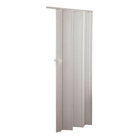 Porta a Soffietto Deluxe Bianca 85x214H cm in PVC Pannello Doppio