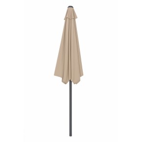 Ombrellone a Mezzaluna 270x133x230H cm Tortora da Parete Acciaio 2