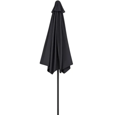 Ombrellone a Mezzaluna 270x133x230H cm Antracite da Parete Acciaio