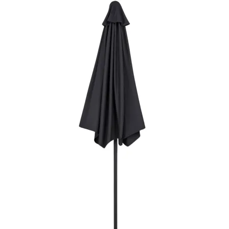 Ombrellone a Mezzaluna 270x133x230H cm Antracite da Parete Acciaio