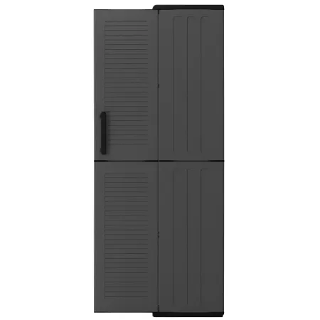Armadio Alto 68x37x163 cm da Esterno e Interno 3 Ripiani Regolabili