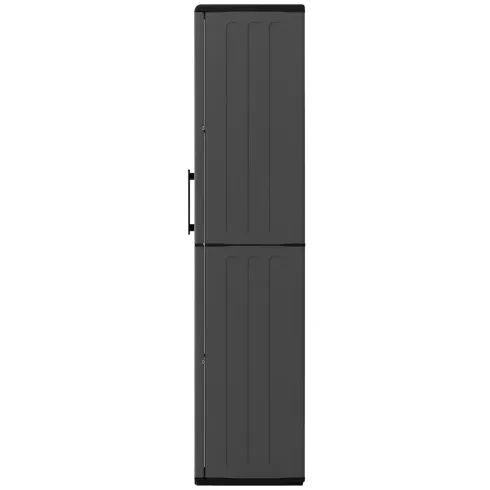 Armadio Alto 68x37x163 cm da Esterno e Interno 3 Ripiani Regolabili