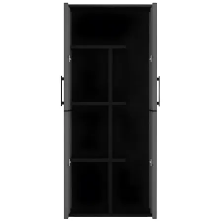 Armadio Alto 68x37x163 cm da Esterno e Interno 3 Ripiani Regolabili